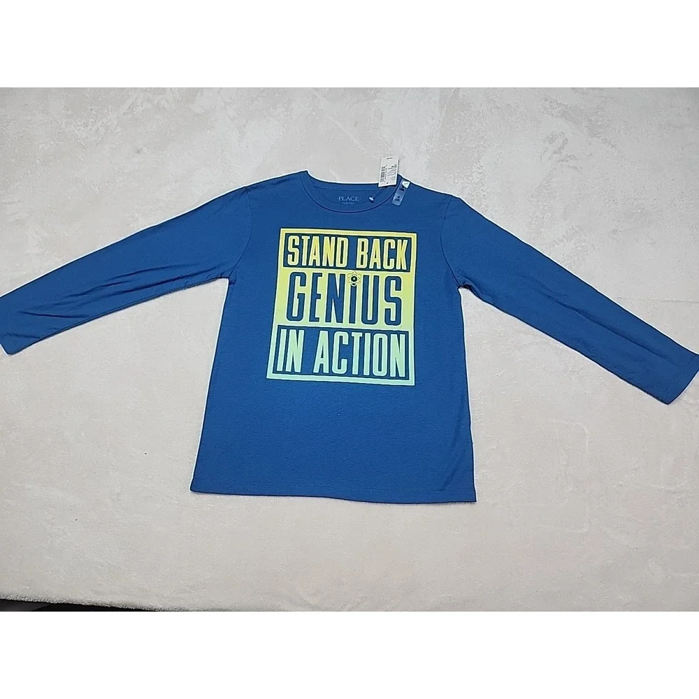 The Children's‎ Place Genius Long Sleeve Tshirt Boy's Size M 7/8 New